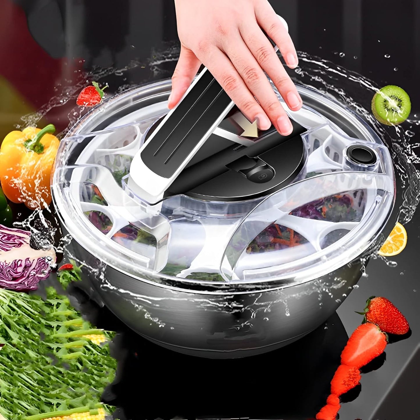 essoreuse-a-salade-inox-rotation