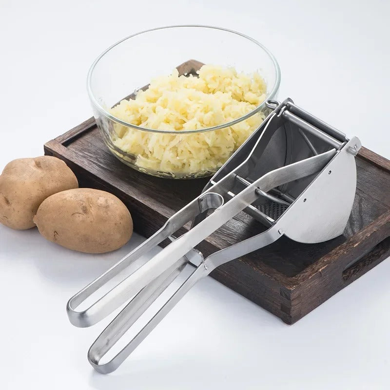 Presse Pommes De Terre Compact Presse-purée Manuel En Bois Et Acier Inoxydable – Petit, Pratique, Facile à Nettoyer Presse Purée Voyage Pique Nique Presse Pommes De Terre Compact Presse-purée Manuel En Bois Et Acier Inoxydable – Petit, Pratique, Facile à Nettoyer Presse Purée Voyage Pique Nique