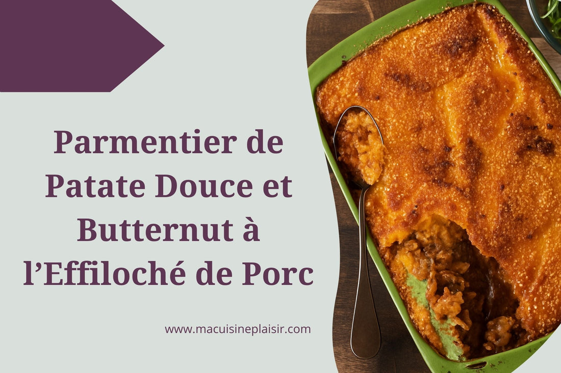 Parmentier de Patate Douce et Butternut à l'Effiloché de Porc