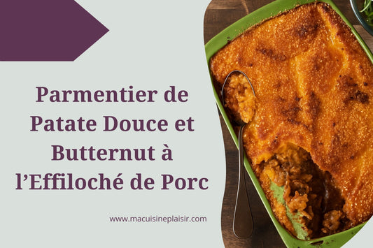 Parmentier de Patate Douce et Butternut à l'Effiloché de Porc