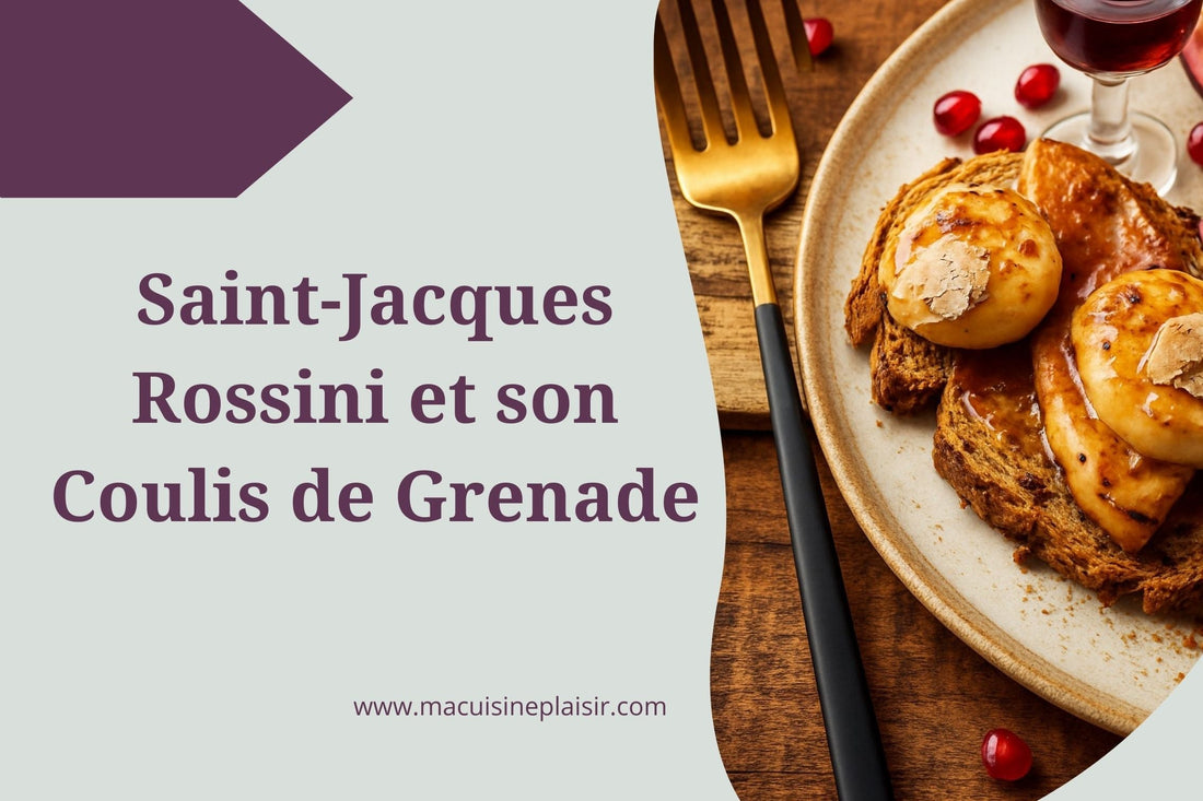Saint-Jacques Rossini et son Coulis de Grenade