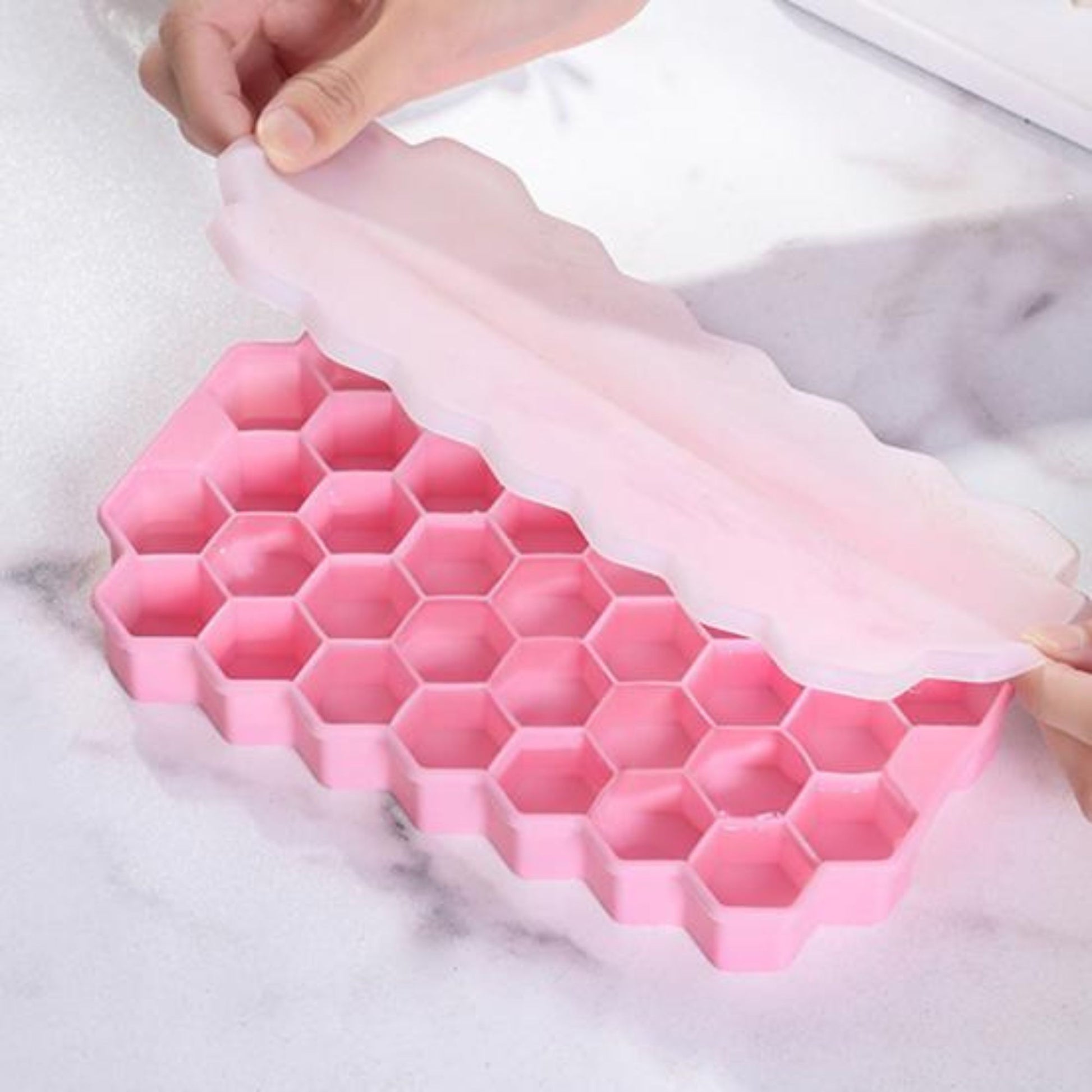 bac a glacon silicoflex rose