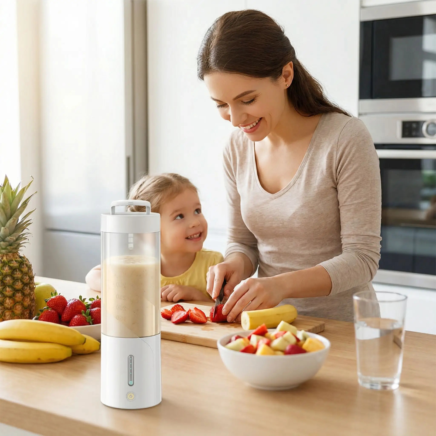 blender smoothie portable blanc