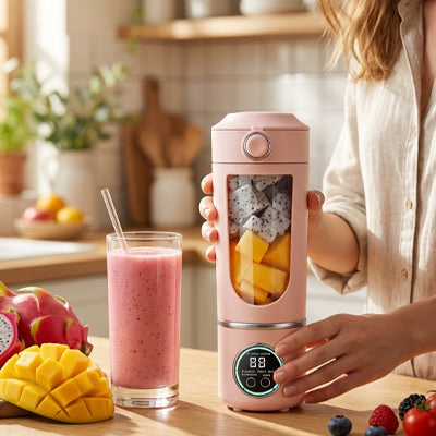 blender smoothie portable freshpulse rose