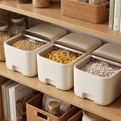 boite de conservation alimentaire fortistock beige rangement