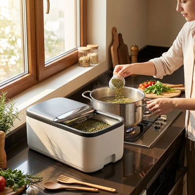 boite de conservation alimentaire fortistock noir pratique
