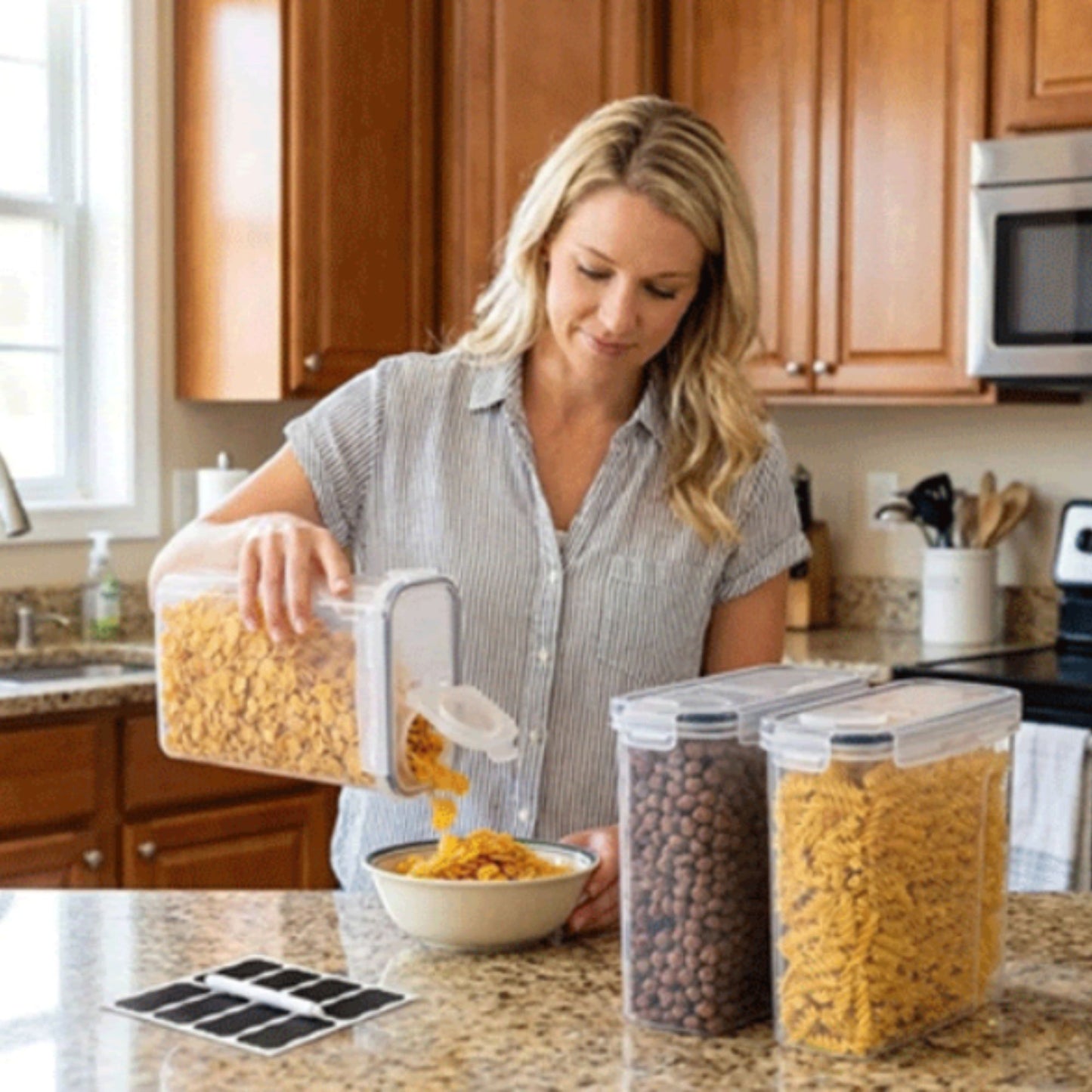 boite de conservation alimentaire freshtrio cereales