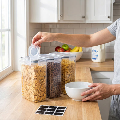 boite de conservation alimentaire freshtrio etiquette