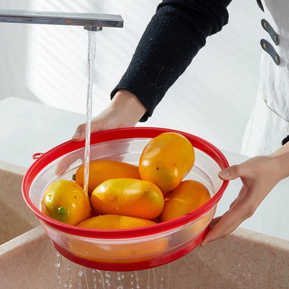 cloche-micro-onde-retractable-rouge