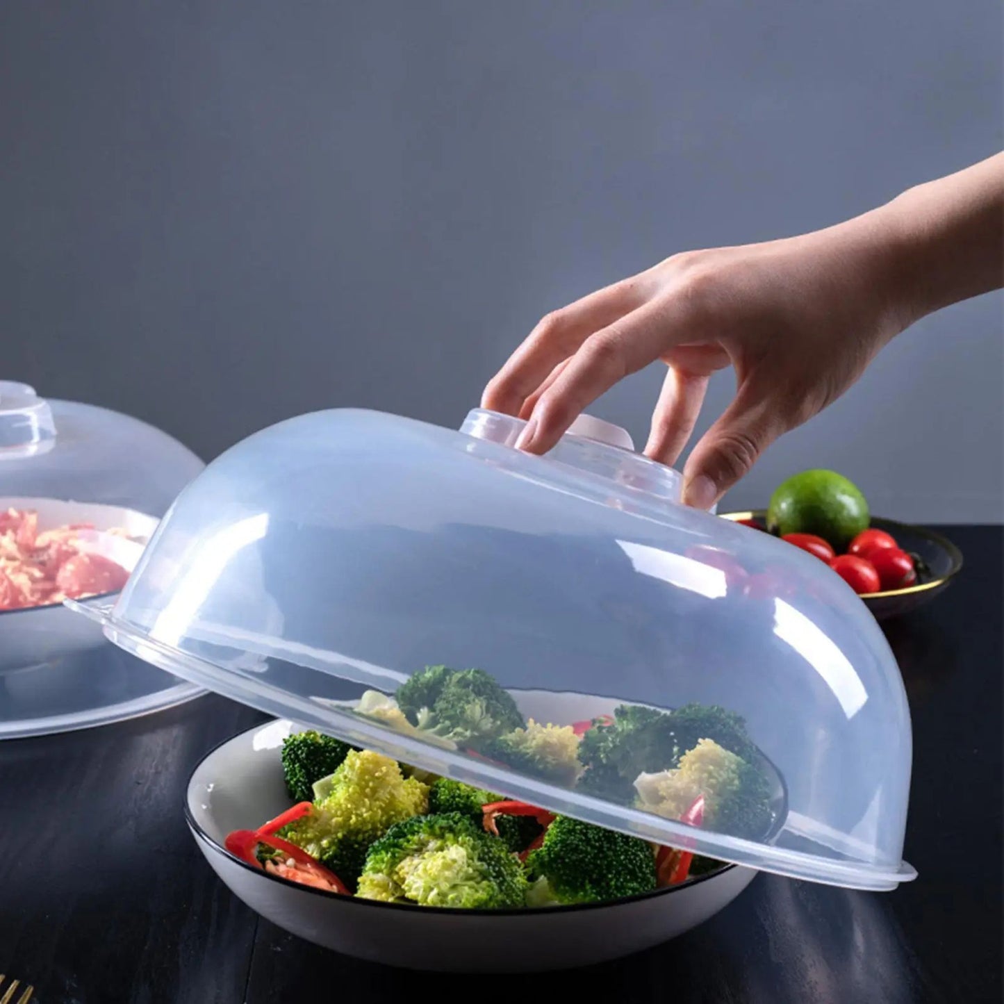 cloche pour micro onde cloche360 transparence