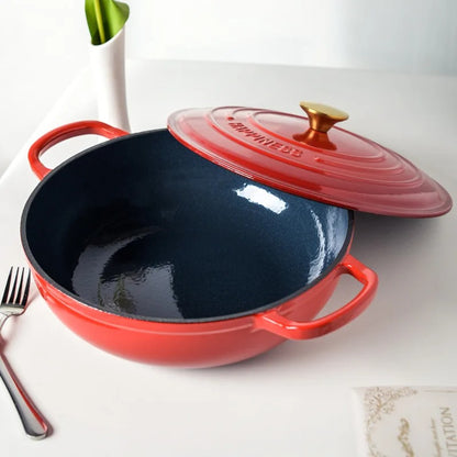 cocotte-en-fonte-plate-rouge-design