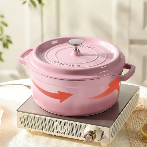 cocotte-en-fonte-rose-emaille-repartition-chaleur