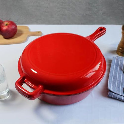 Cocotte en Fonte - Emaillée 2 en 1 - 26 cm