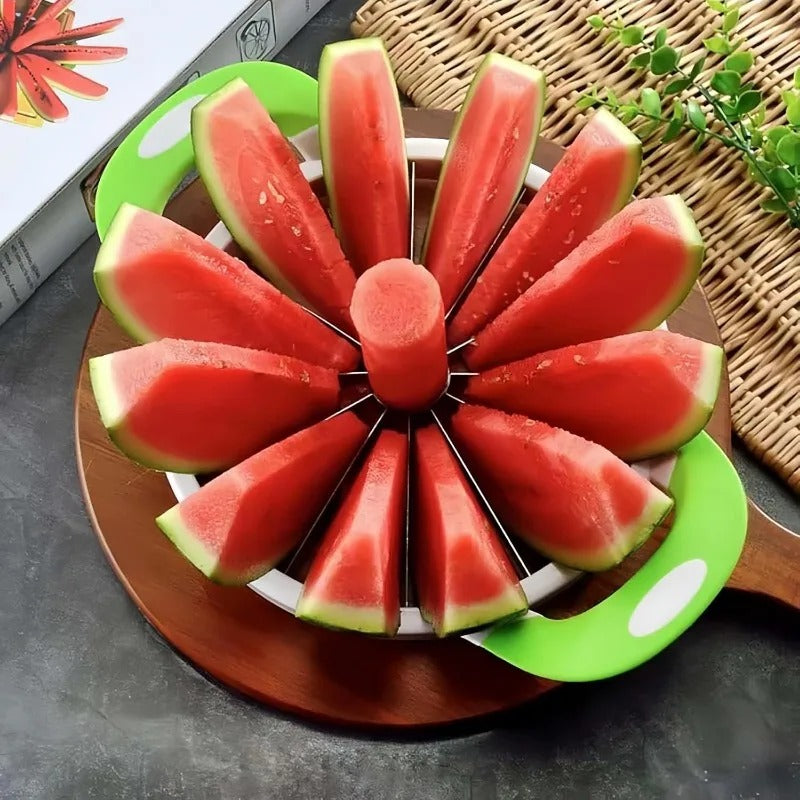 Coupe-Pastèque En Acier Inoxydable 430 - Trancheur à Cubes Pour Pastèque, Mangue Et Melon - Gadget Cuisine Pratique