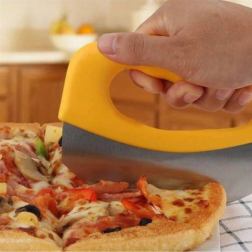 couteau à pizza slicesafe ergonomique