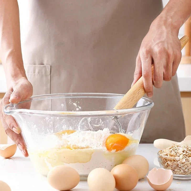 Fouet à Pâte Danoise En Acier Inoxydable 30,5 Cm - Pour Pain, Pâte à Pizza, Pâtisserie - Mélange Rapide Et Facile