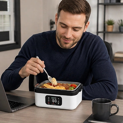lunch box chauffante nomadheat blanc
