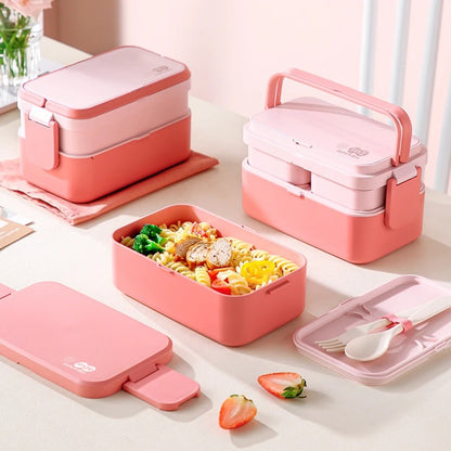 lunch-box-multicompartiments-lunchlayer-rose