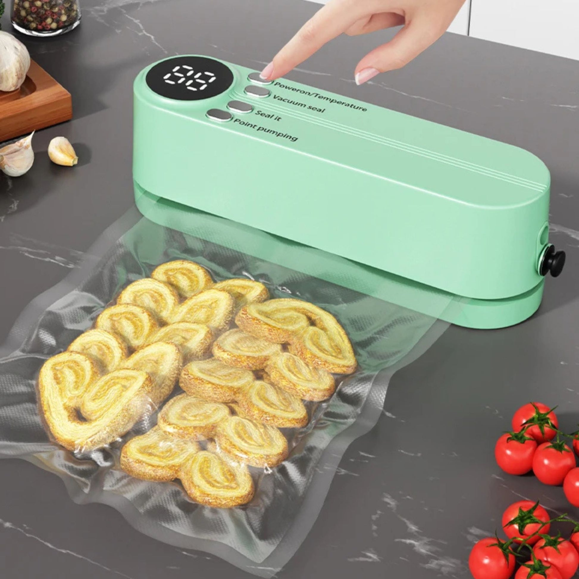 machine sous vide pocketseal biscuit