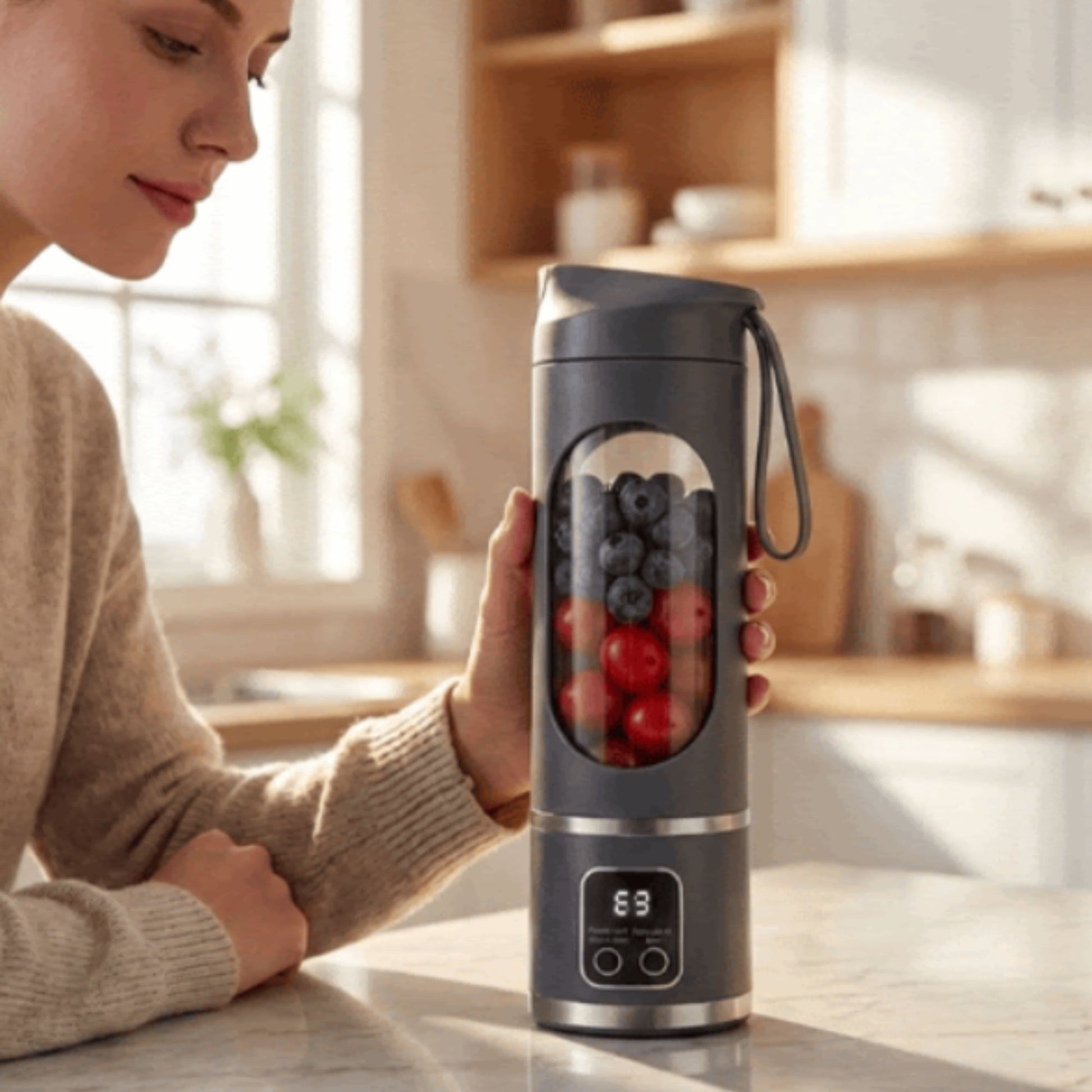 mini blender puissant portable violet