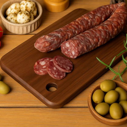 mini planche a decouper en bois saucisson