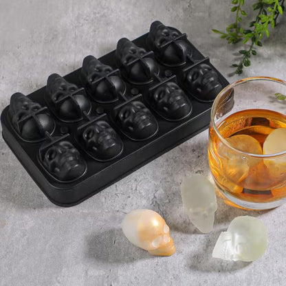 moule à glaçons tete de mort dix