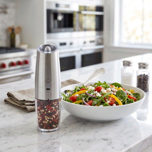 moulin à poivre électrique rechargeable pepvolt argent