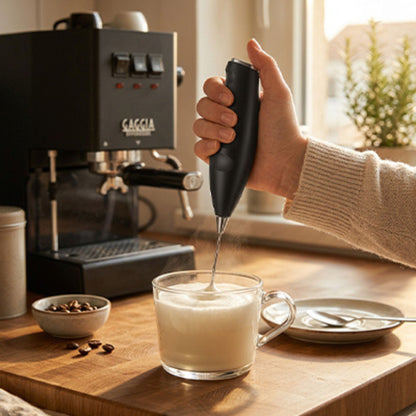 mousseur à lait électrique duowhisk noir