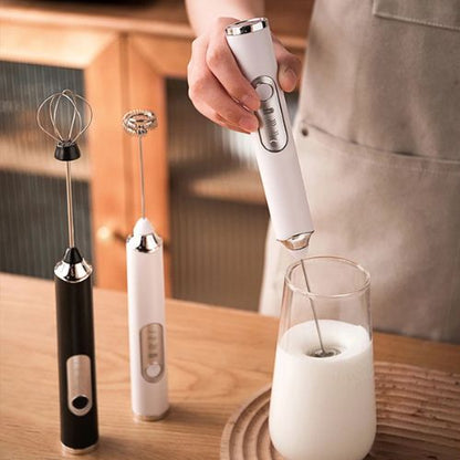 Mousseur A Lait | Veluto Rechargeable 2 Têtes