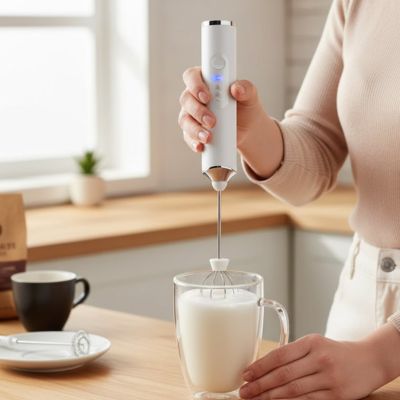 Mousseur A Lait | Veluto Rechargeable 2 Têtes