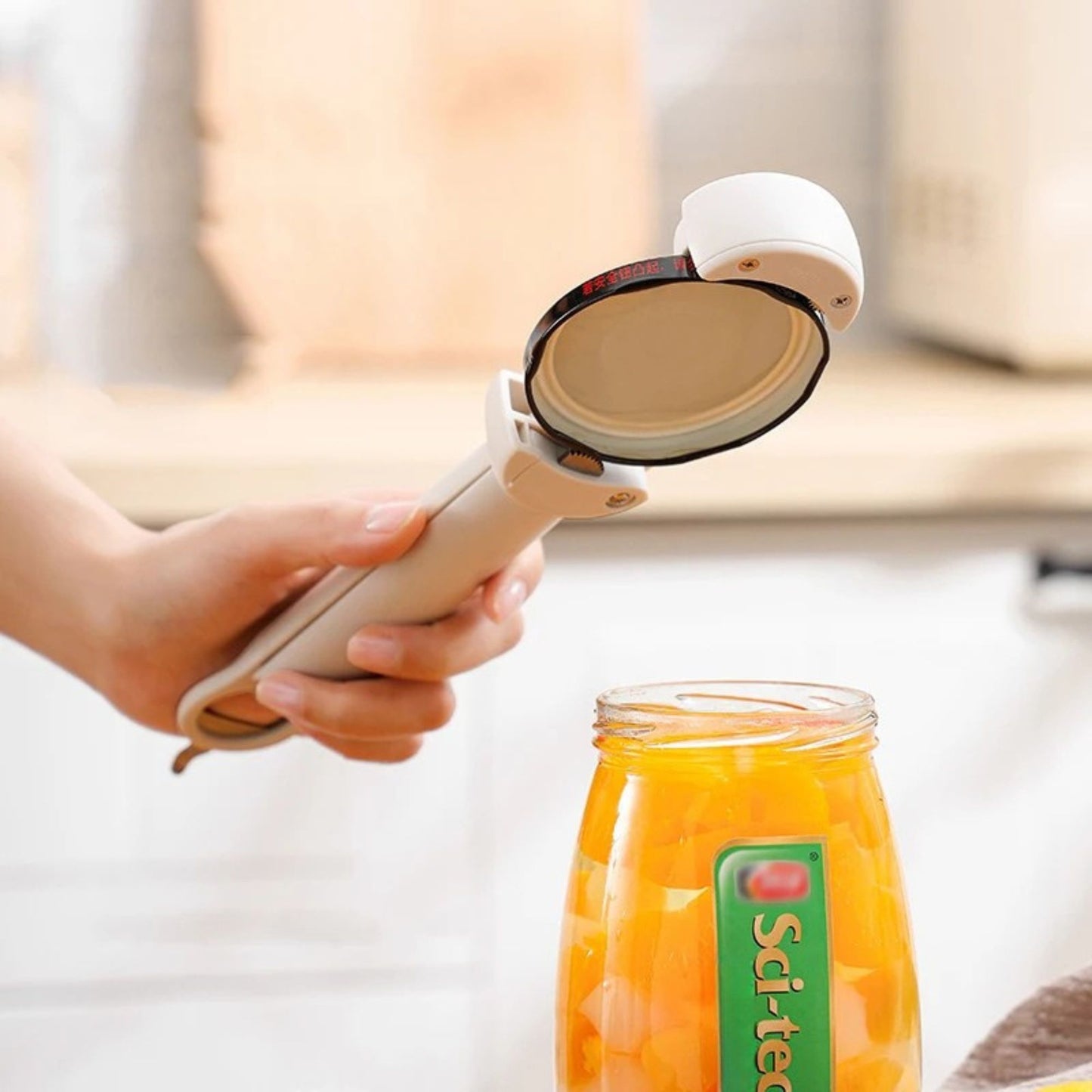 ouvre bocal twistflex blanc