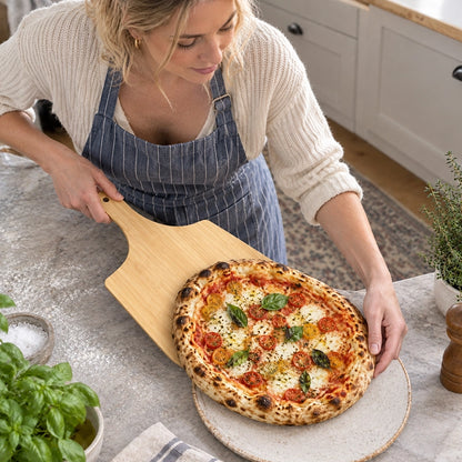 pelle à pizza bamboupizz glisser