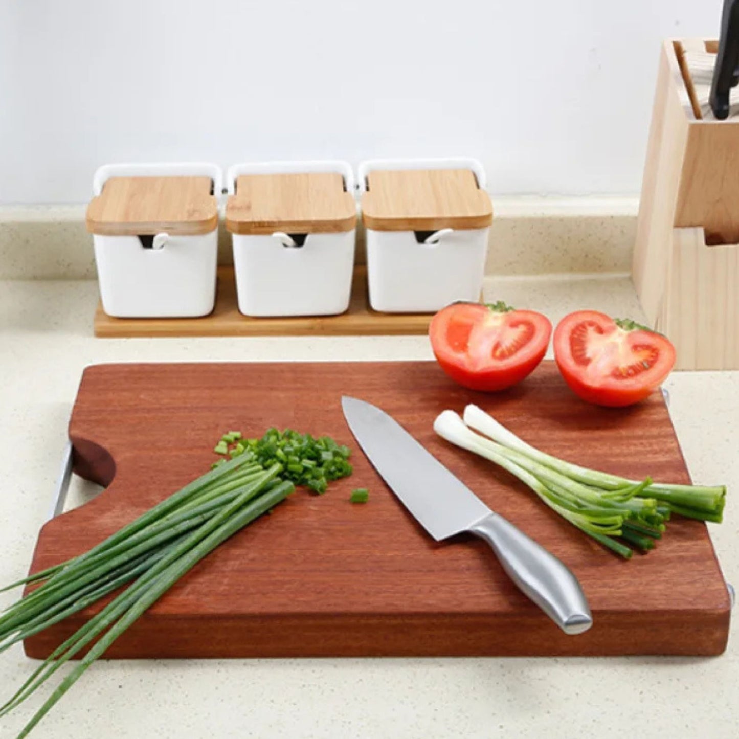 planche a decouper en bois ebonyx robuste