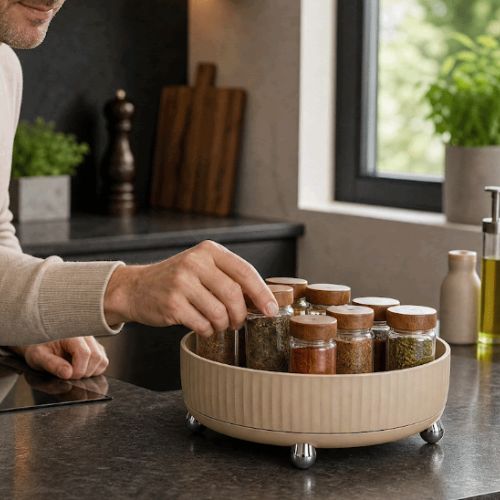 plateau tournant cookspin beige m
