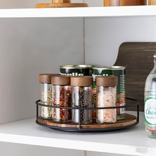 plateau tournant cuisine woodspin taille l