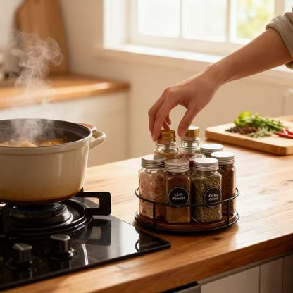 plateau tournant cuisine woodspin taille m