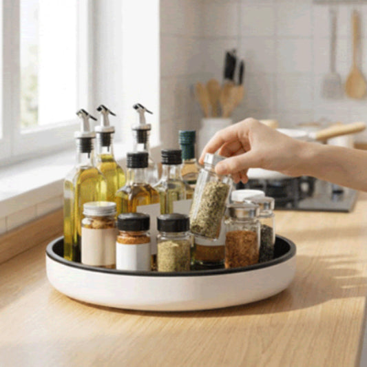 plateau tournant spicespin blanc