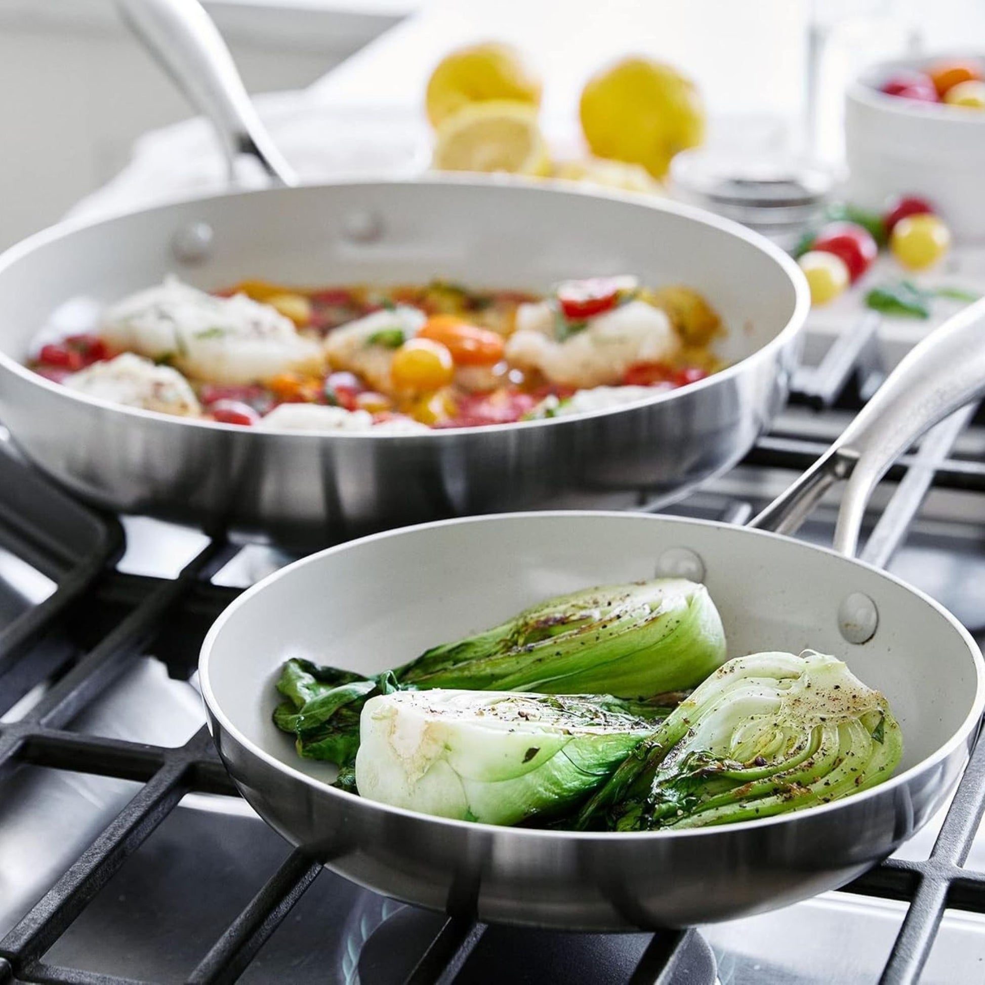 poele a frire inox ceramique cuisson