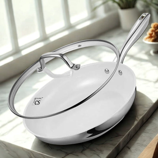 poele a frire inox ceramique design