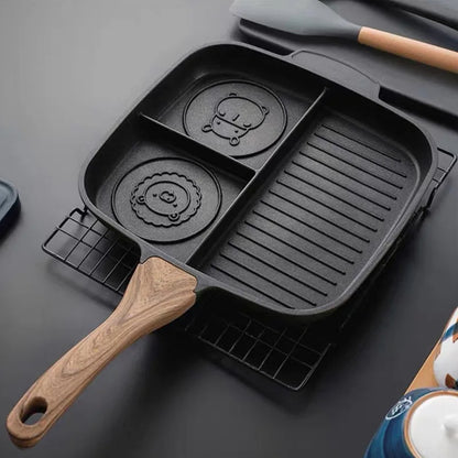 poele a frire panimal trois compartiments