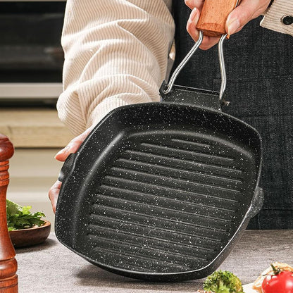 poêle-à-griller-poignee-pliable