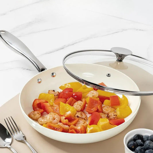 poele en ceramique blanc design