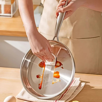 poele en inox lot de trois antiadhesif