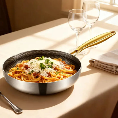 poele en inox nid d abeille elegant