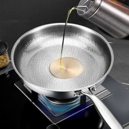 poele-inox-induction-martele-huile