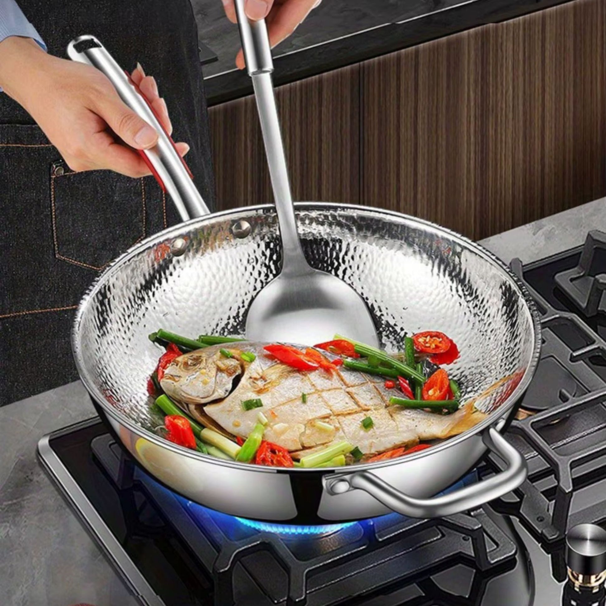 poele wok titane anti rayure