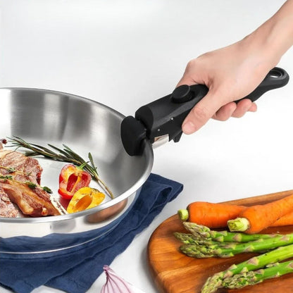 poeles poignees amovible inox ergonomique