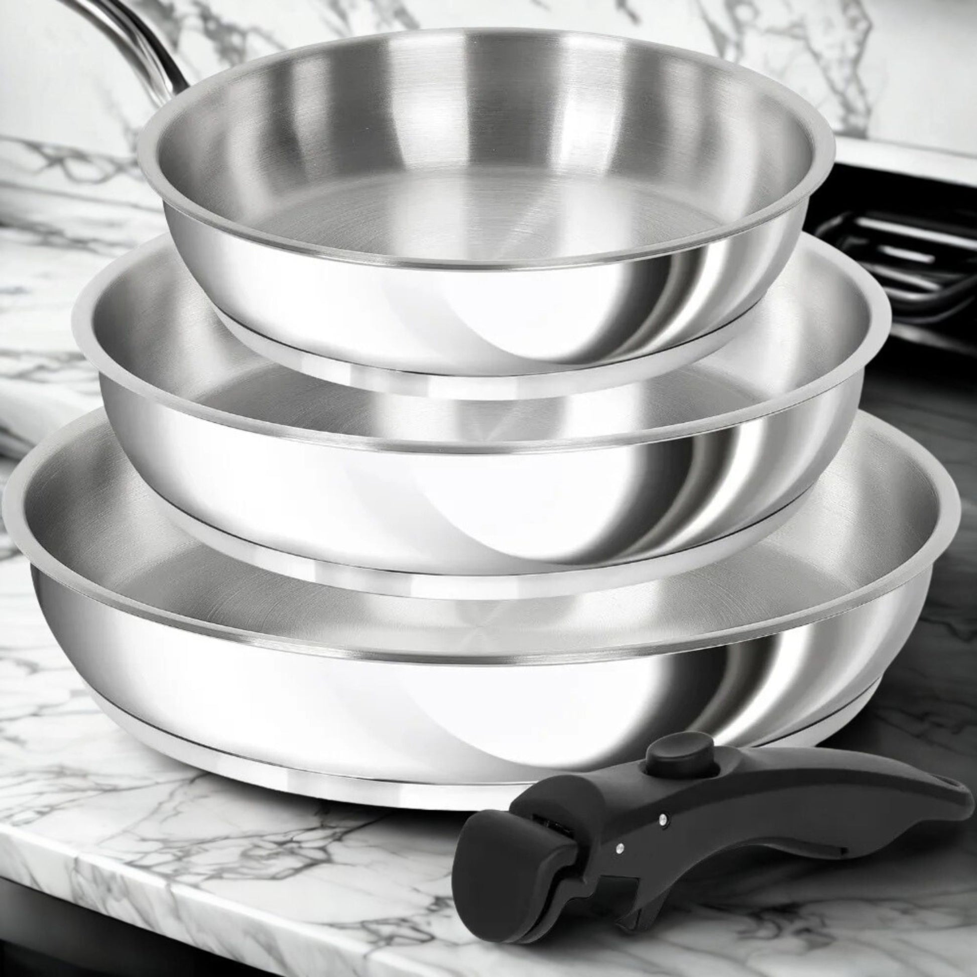 poeles poignees amovible inox modele