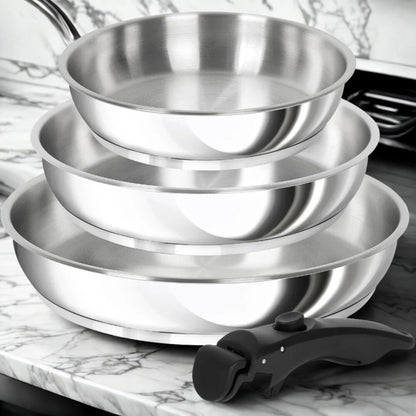 poeles poignees amovible inox modele