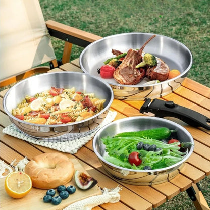 poeles poignees amovible inox trio